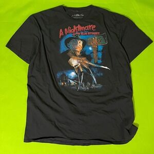 Large A Nightmare on Elm Street Freddy Krueger‎ T Shirt Horror Movie Mens